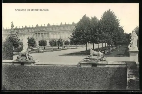 AK Herrenchiemsee, Schloss mit Anlagen
