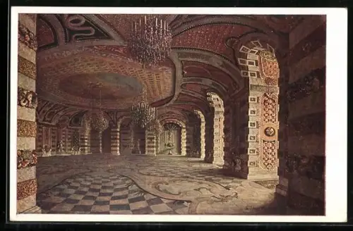 AK Potsdam-Sanssouci, Muschel- oder Grottensaal im Neues Palais
