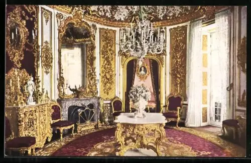 AK Ettal, Schloss Linderhof, Speisezimmer