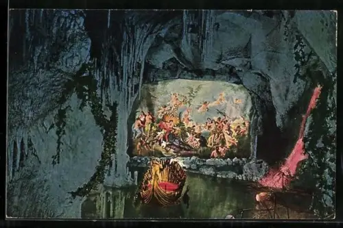 AK Kgl. Schloss Linderhof, Blaue Grotte