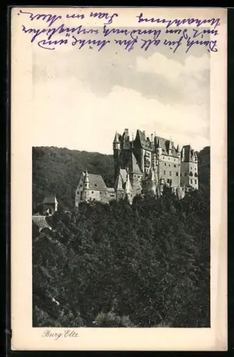 AK Burg Eltz, Blick auf die Burg