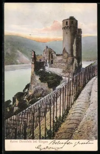 AK Bingen, Burgruine Ehrenfels