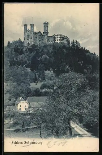 AK Balduinstein, Blick auf Schloss Schaumburg