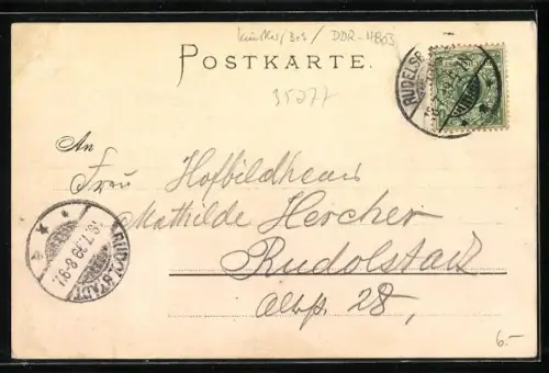 AK Rudelsburg mit Panorama