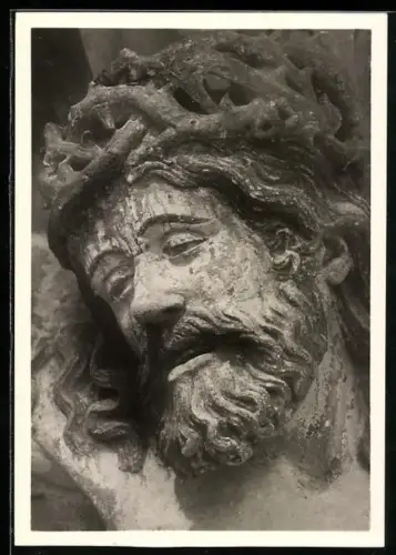 Foto-AK Walter Hege: Berlin, Jesus Christus mit Dornenkrone