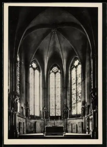 Foto-AK Walter Hege: Naumburg, Dom - Westchor mit den Stiftern, Deutscher Kunstverlag, Berlin