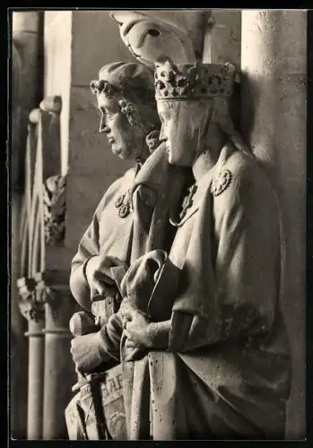 Foto-AK Walter Hege, Deutscher Kunstverlag, Nr. 13: Naumburg, Dom, Ekkehard und Uta