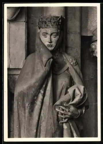 Foto-AK Walter Hege: Naumburg, Uta, Figur im Dom