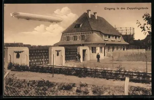 AK Friedrichshafen, Eingang in das Zeppelingelände