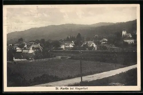 AK St. Martin bei Klagenfurt, Blick in den Ort