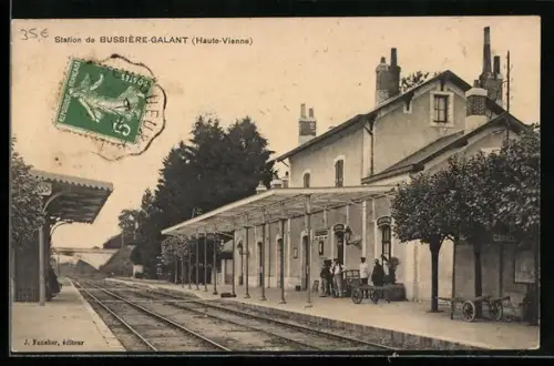AK Bussieère-Galant /Haute-Vienne, Station