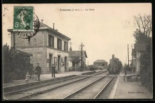 AK Limeray /I.-et-L., La Gare