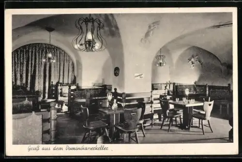 AK Wien, Restaurant Alter Bastei-Keller, Dr. Karl Luegerplatz 4, Dominikanerkelle