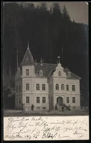 Foto-AK Hopfgarten, Villa Waldhof am Waldrand