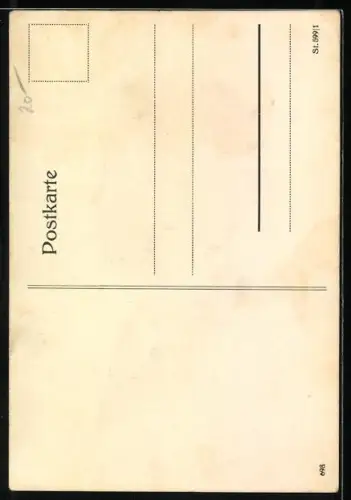 AK Profil eines eleganten Mannes