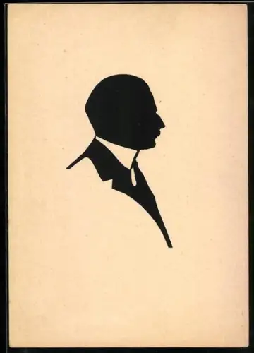 AK Porträt eines Mannes im Profil