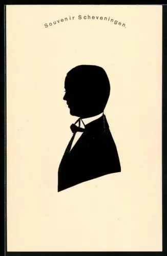 Künstler-AK Porträt eines eleganten Mannes im Anzug