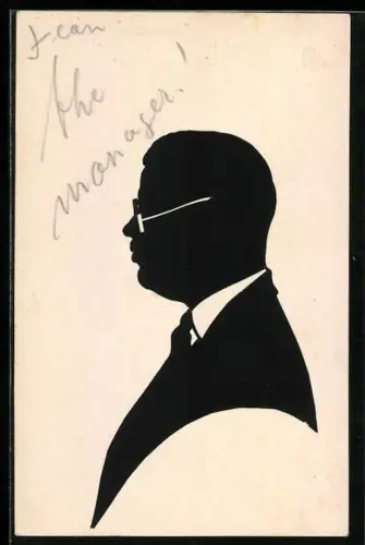 AK Profil eines Mannes mit Brille