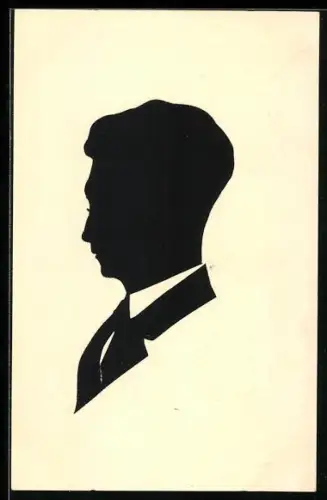 AK Profil eines Mannes mit Anzug