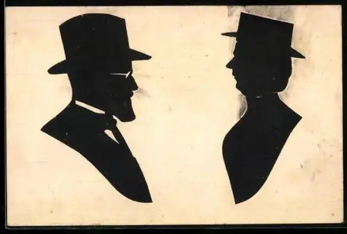 AK Porträts eines Mannes und einer Frau