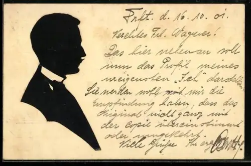 AK Porträt eines eleganten Herrn mit Schnurrbart