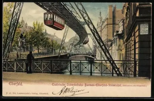 AK Elberfeld, Elektrische Schwebebahn über dem Kanal