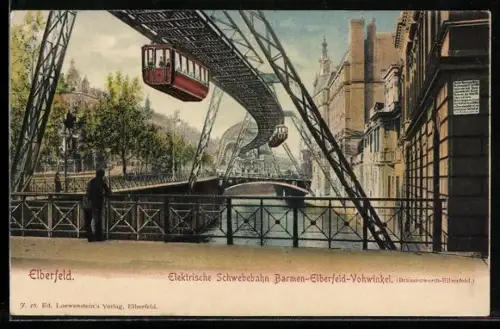 AK Elberfeld, Elektrische Schwebebahn über dem Kanal