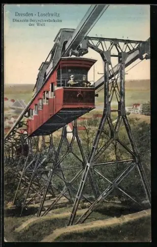 AK Dresden-Loschwitz, Bergschwebebahn