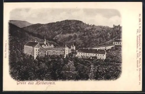 AK Stubenberg /Stmk., Schloss Herberstein mit Kirche und Parkanlage