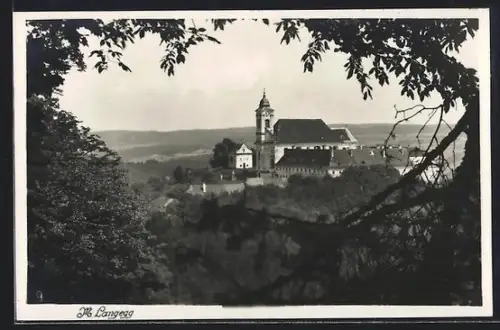 AK Maria Langegg, Wallfahrtskirche auf dem Hügel