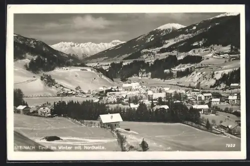 AK Steinach /Tirol, Winterpanorama mit Nordkette