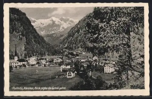 AK Mallnitz /Kärnten, Blick gegen die Geiselspitze