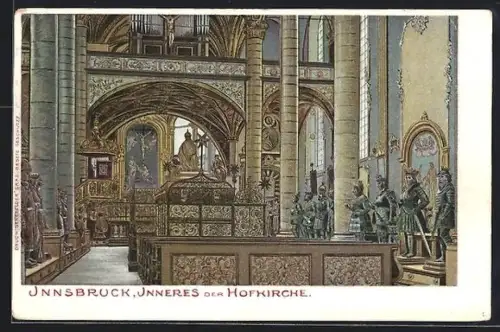 AK Innsbruck, Inneres der Hofkirche
