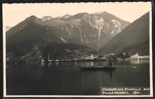 AK Ebensee, Vom Rindbach mit Kranabethsattel