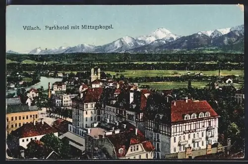AK Villach, Parkhotel mit Mittagskogel