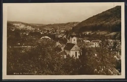 AK Purkersdorf, Ortsansicht mit Kirche
