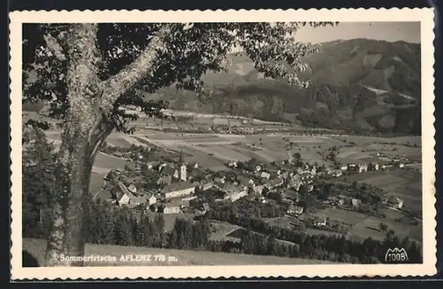 AK Aflenz, Ortsansicht mit Kirche