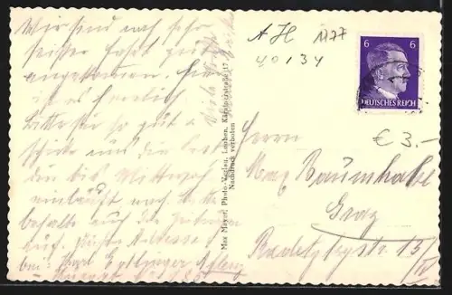 AK Aflenz, Ortsansicht mit Kirche