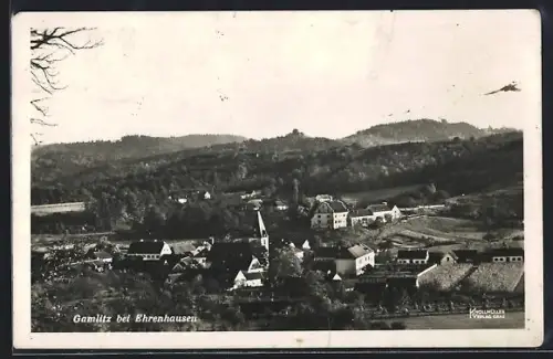 AK Gamlitz bei Ehrenhausen, Ortsansicht mit Kirche