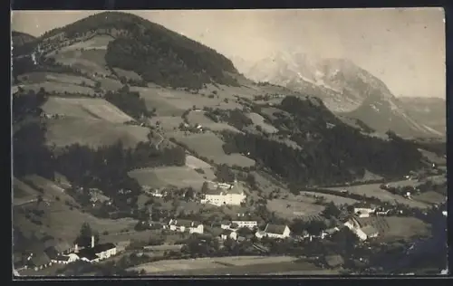 AK Donnersbach /Steiermark, Panoramaansicht mit Bergen