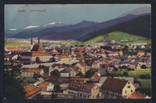 AK Leoben /Steiermark, Panoramaansicht des Ortes