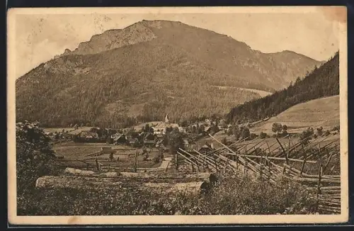AK Tragöss-Oberort, Panorama mit Messnerin