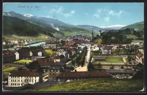 AK Bruck a. d. Mur, Blick in den Ort