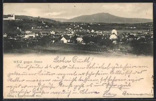 AK Weiz, Blick gegen Osten