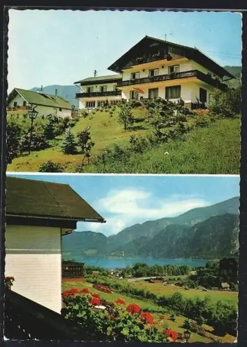 AK Unterach /Attersee, Pension Karl