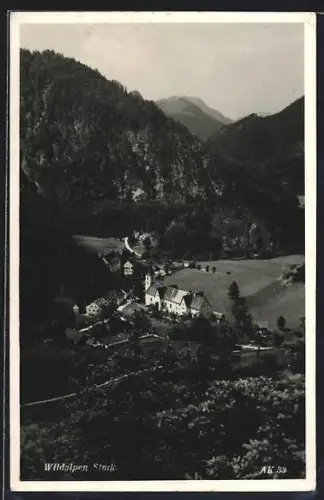 AK Wildalpen /Stmk., Ortsansicht mit Kirche