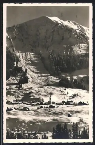 AK Riezlern, Ortsansicht mit Gehrenspitze