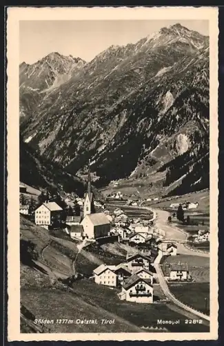 AK Sölden /Oetztal, Blick in den Ort