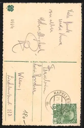 AK Kapellen a. M., Ortsansicht mit Rax