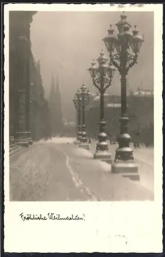 AK Wien, Blick vom Rathaus gegen Votivgarten